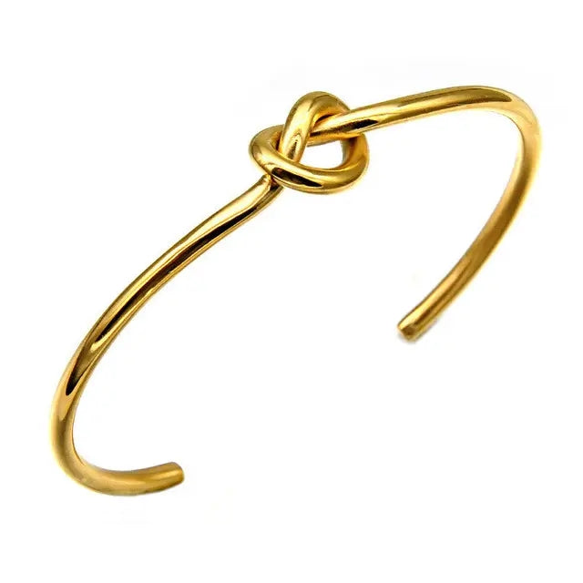 INES GOLD KNOT CUFF