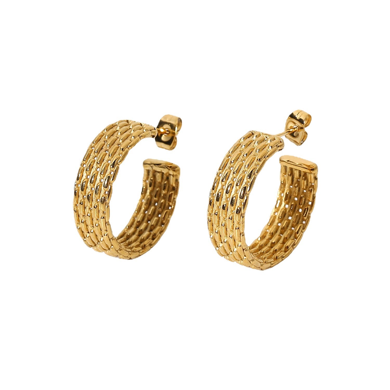 LOLA GOLD HOOP EARRINGS