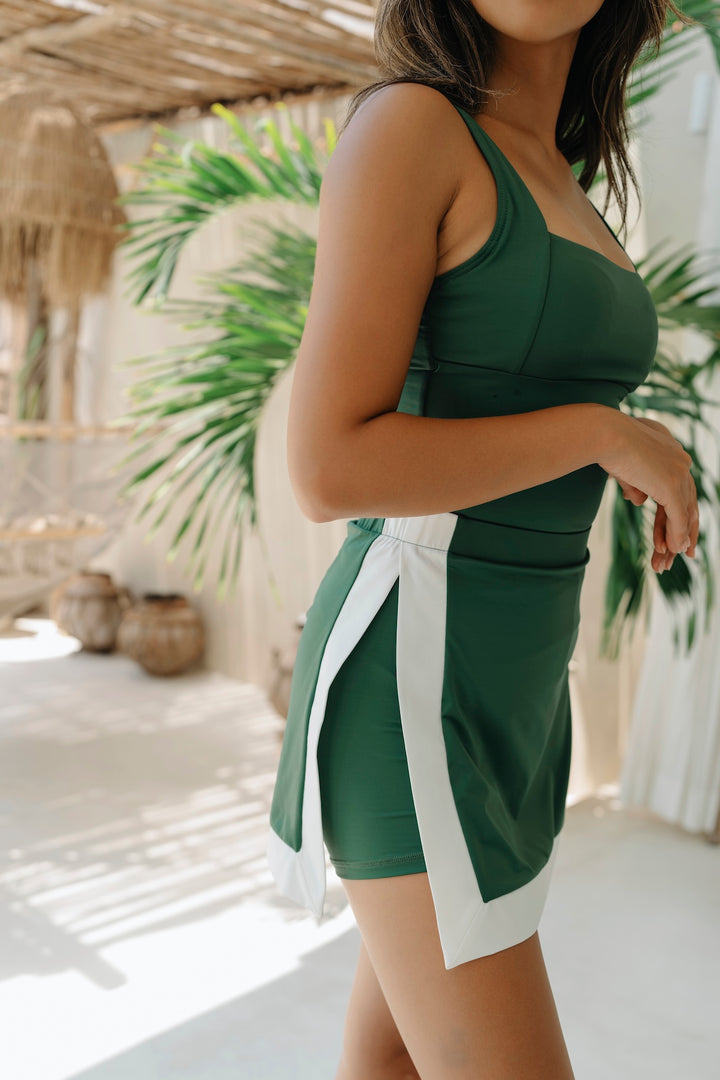 GREEN LUEUR SWIM SKIRT