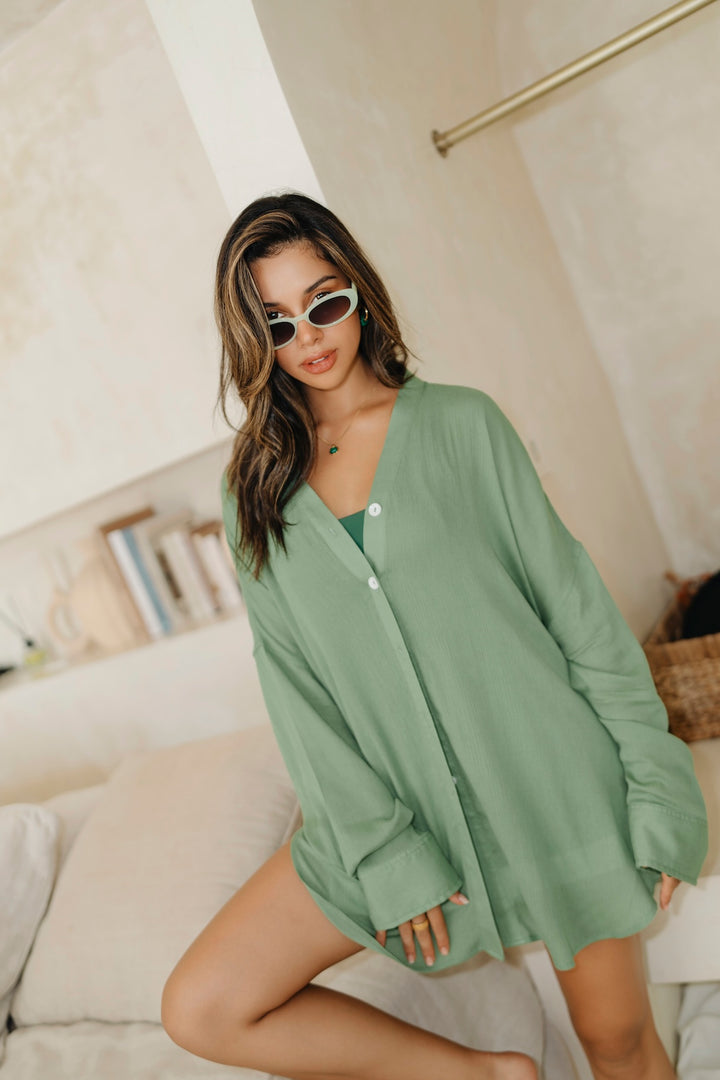 LIGHT GREEN ELIRA TUNIC