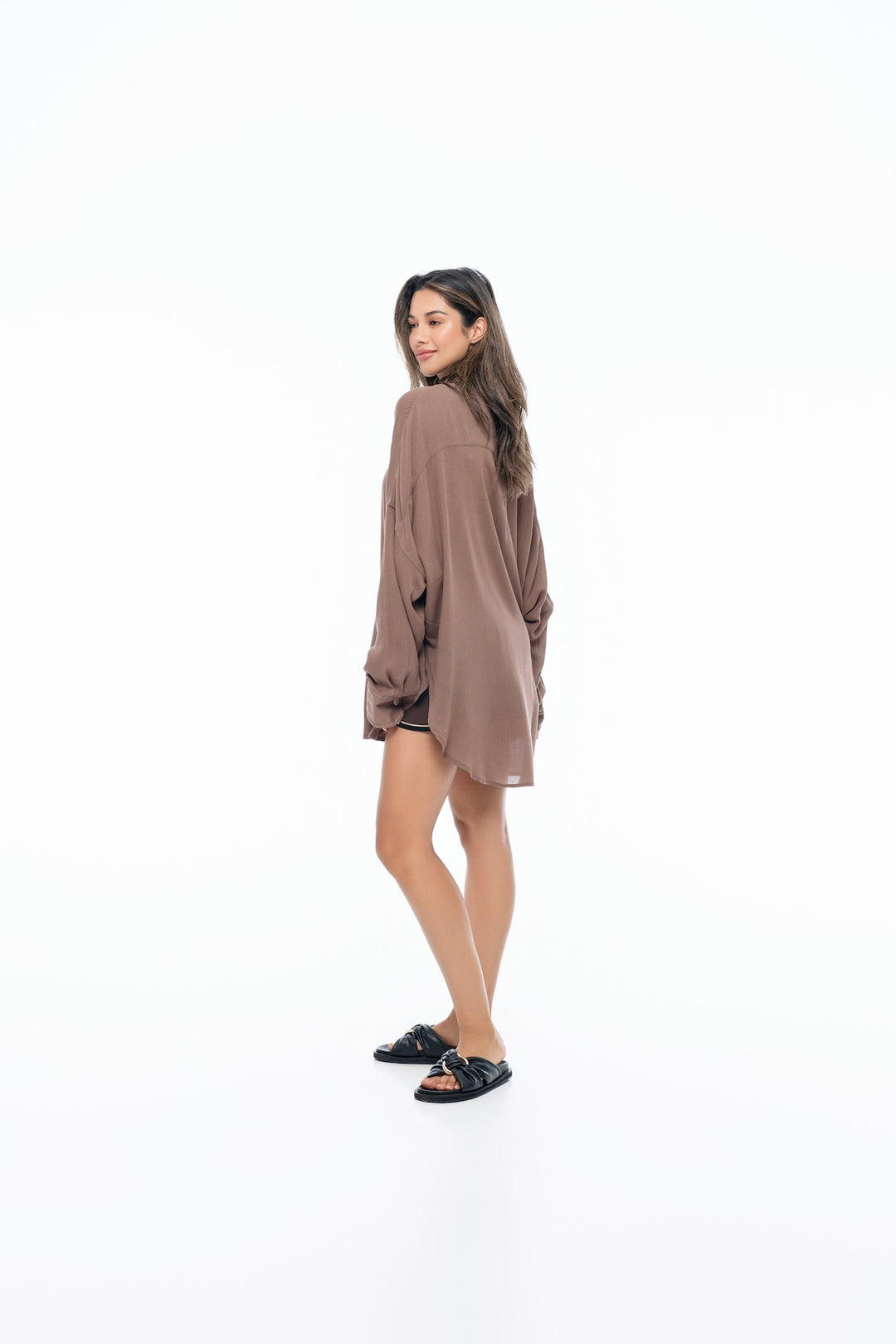 TAN BROWN ELIRA TUNIC