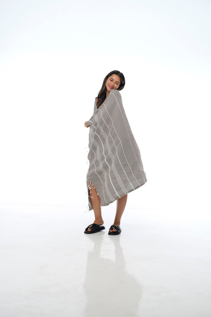 BROWN CLASSIC TURKISH TOWEL