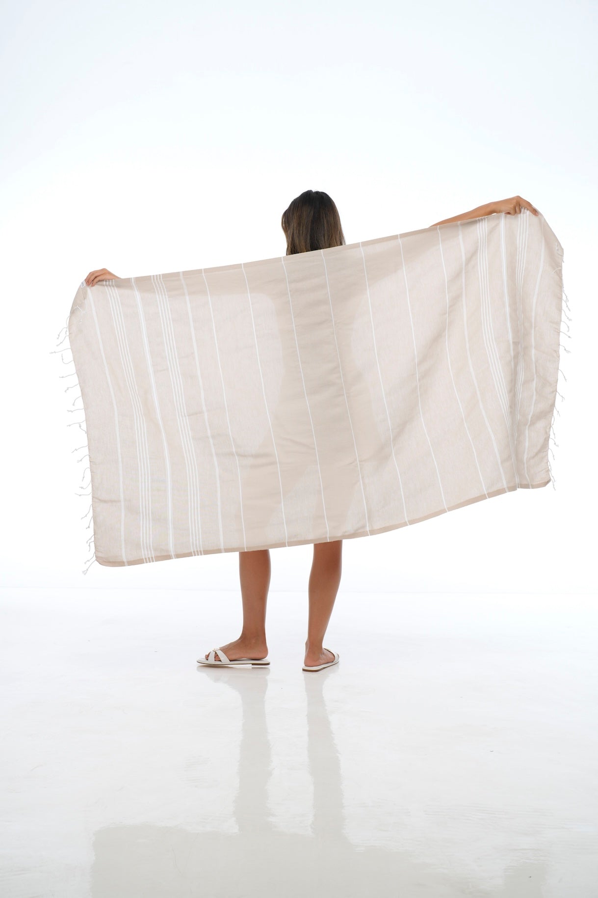 BEIGE CLASSIC TURKISH TOWEL