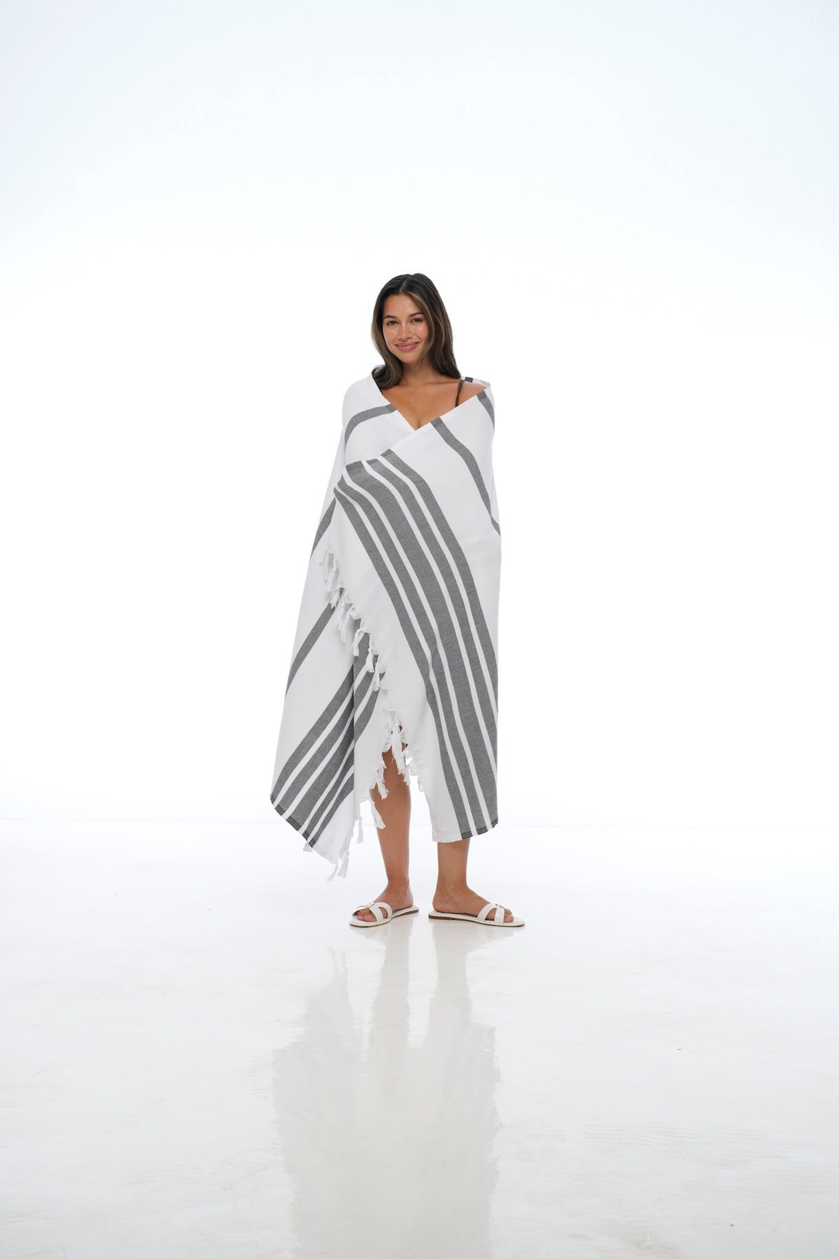 BLACK LUXURY TURKISH TOWEL