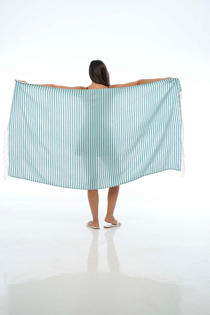 GREEN TRADITIONAL TURKISH TOWEL