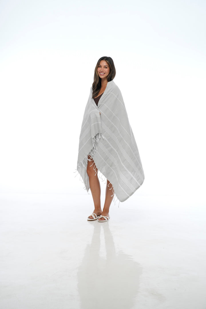 GREY CLASSIC TURKISH TOWEL